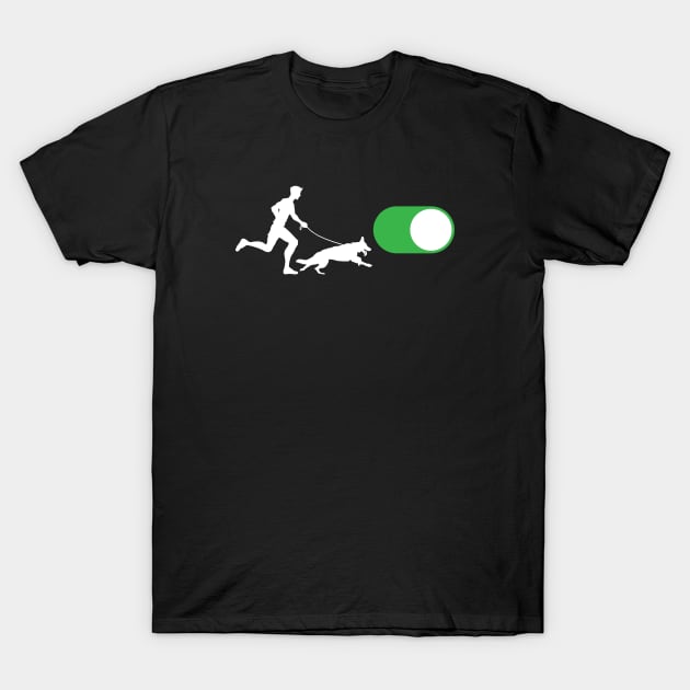 Dog Walking - On (M) T-Shirt by CCDesign